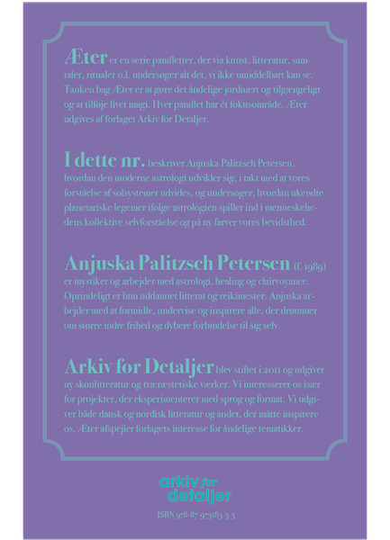 Æter nr. 3 – Verdensrummet som menneskets spejlbillede